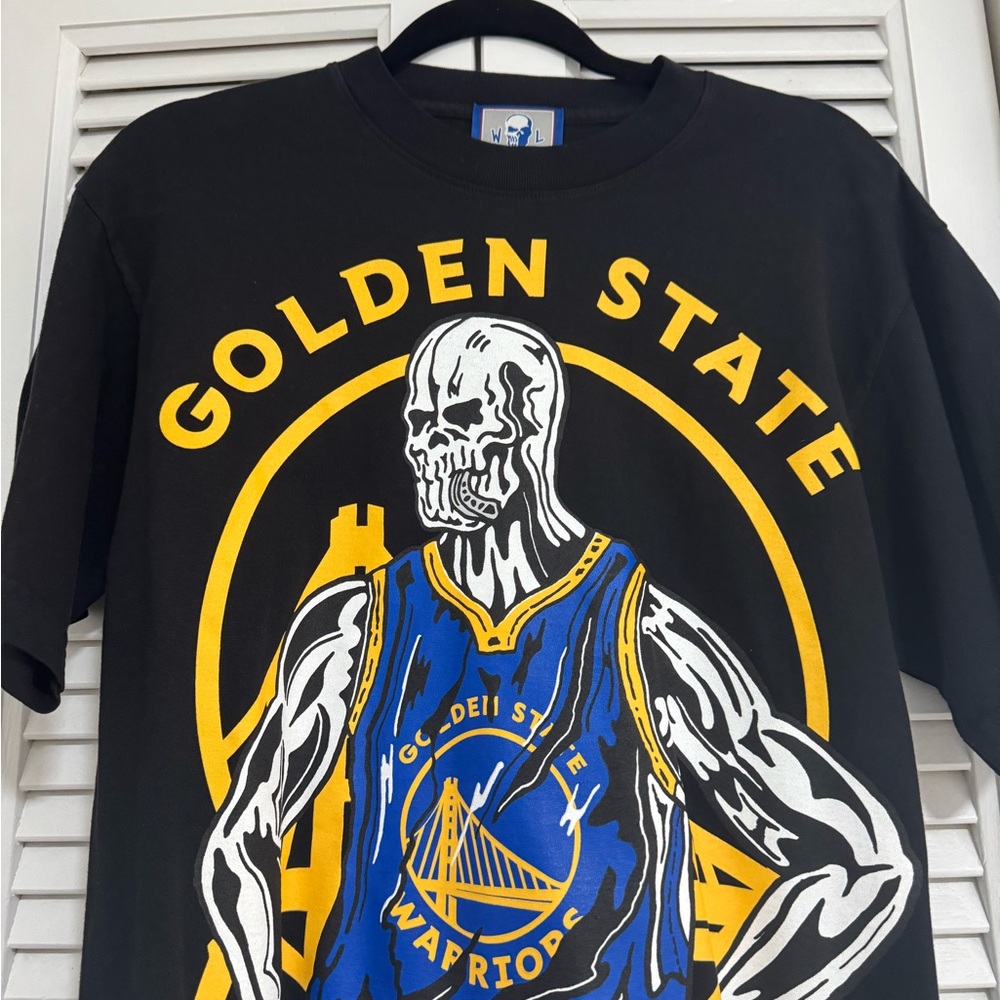 Warren Lotas - Golden State Warriors Black Graphic Tee